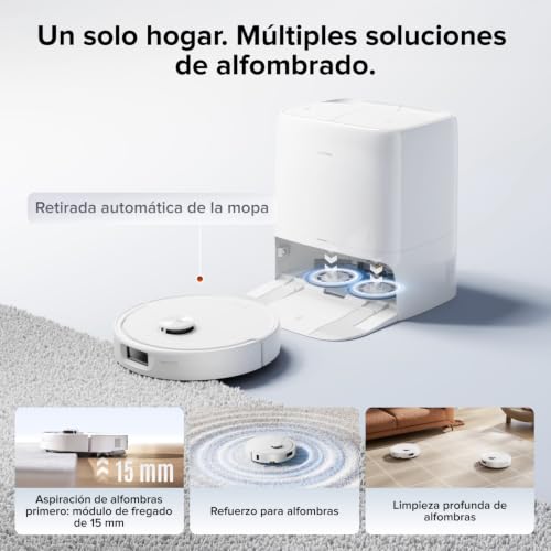 Detalle 2 de roborock Qrevo 2 Pro Set: robot aspirador de 25.000 Pa para alérgicos y hogares con mascotas