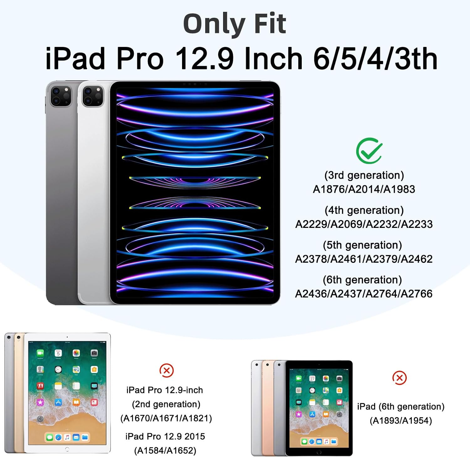 Detalle 2 de Vobafe iPad Pro 12.9 Case with Pencil Holder
