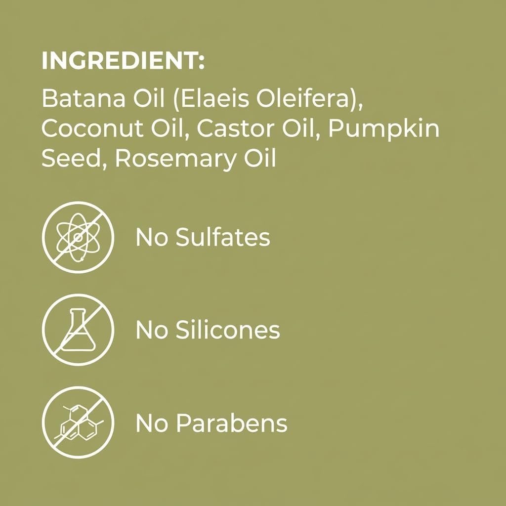Detalle de Lebanta Batana Oil for Hair - 100% Pure & Natural Blend for Thicker, Stronger-Looking Hair