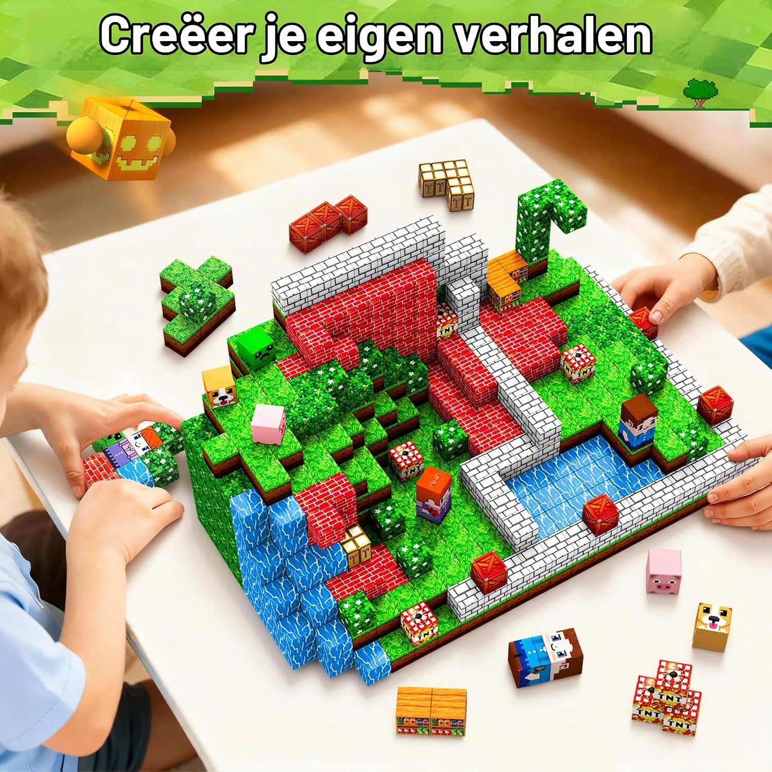 Thumbnail 6 de Subtail 216-delige magnetische bouwblokken van kunststof voor kinderen