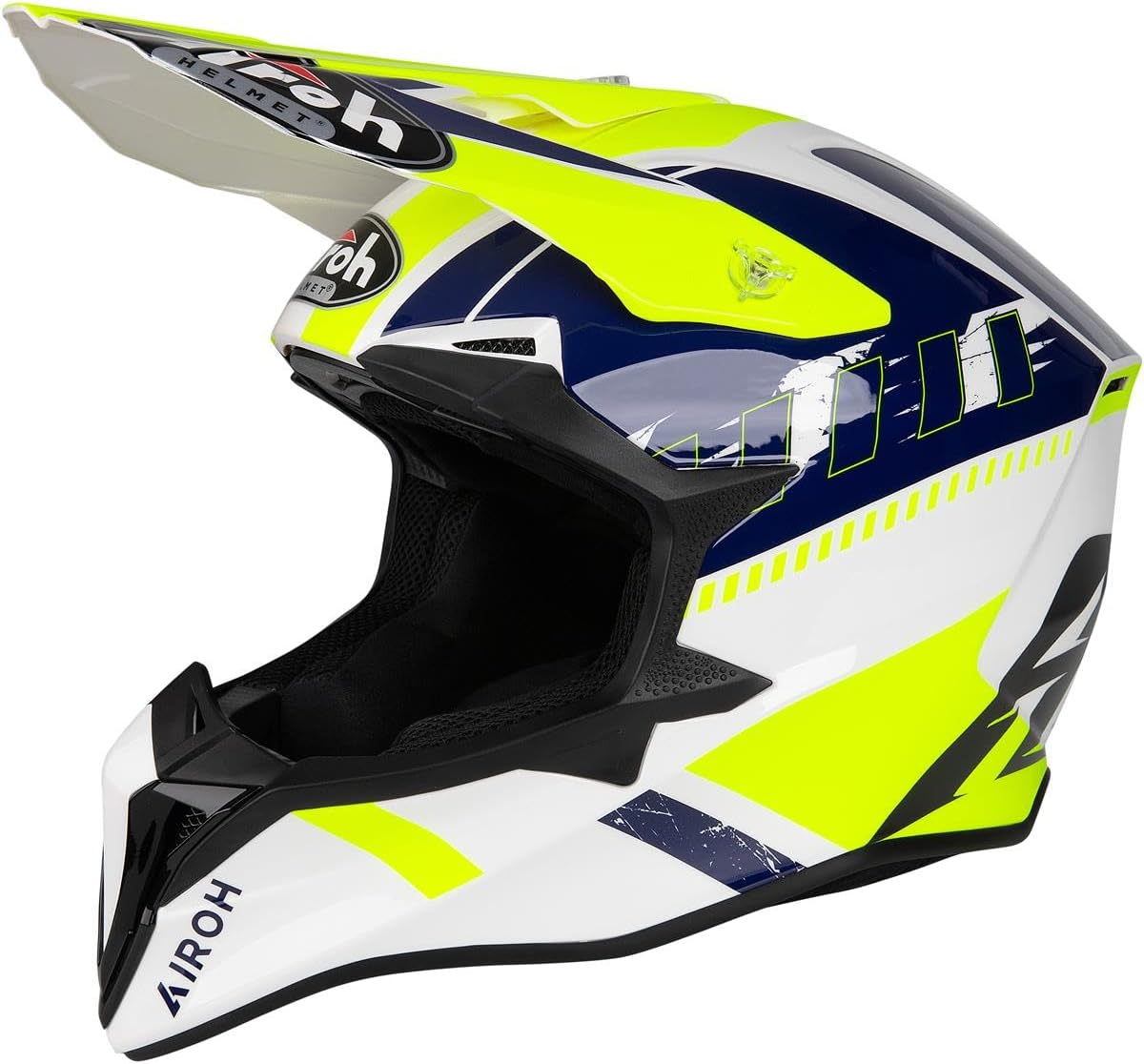 Thumbnail 6 de Airoh Offroad WRAAAP Feel Blue/Red Gloss XXS — casco tripla calotta HRT ECE 2206