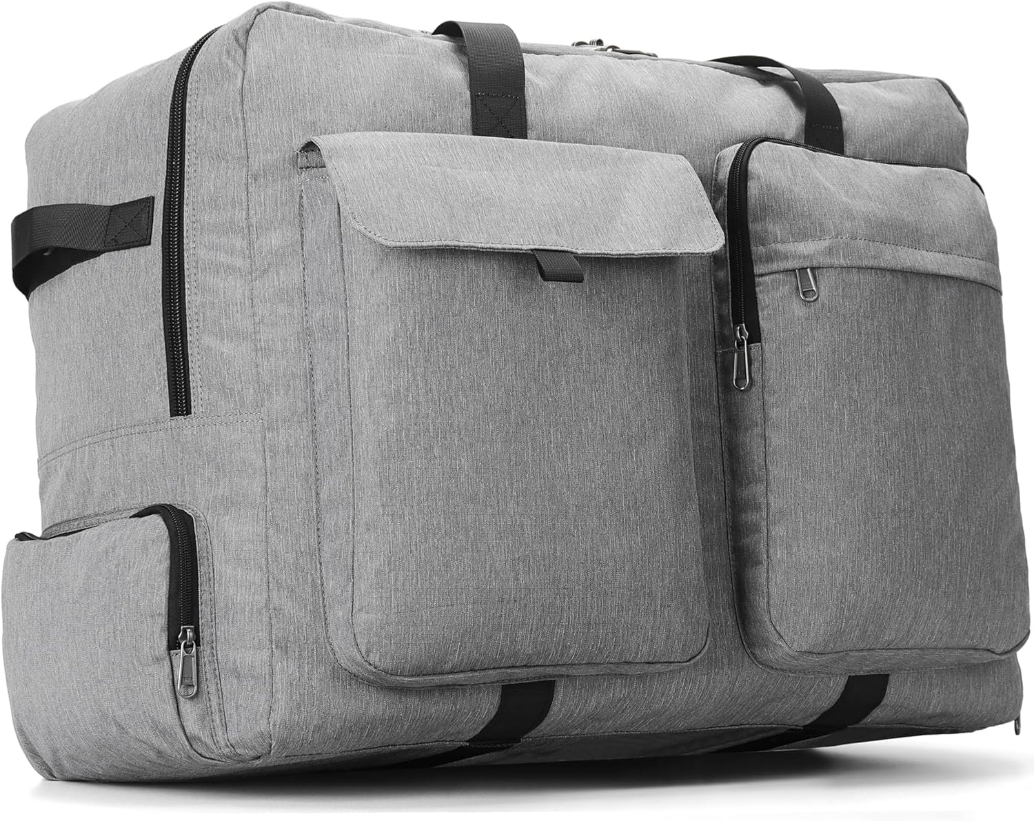 Detalle de Sac de Voyage Pliable 100L avec Compartiment à Chaussures — Léger, Confortable et Multifonction
