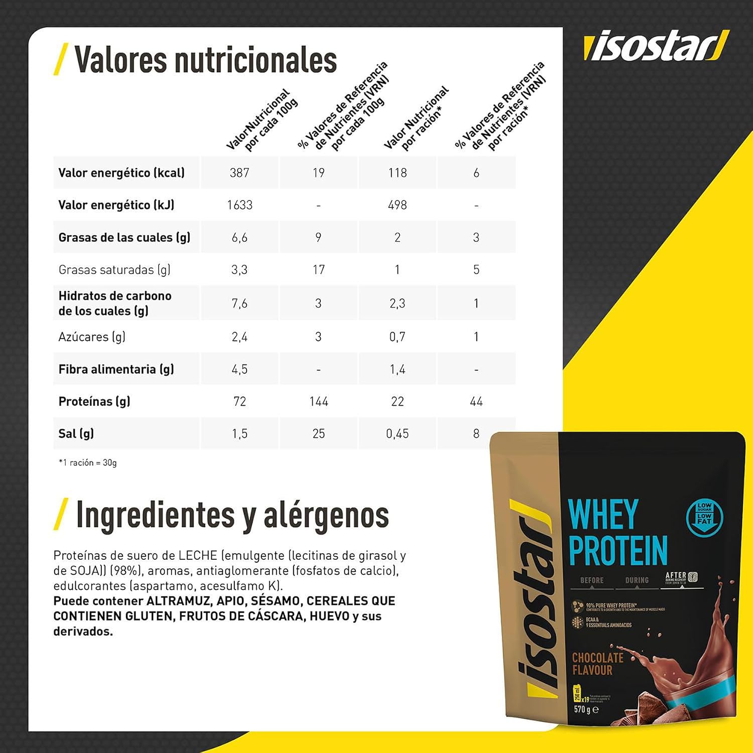 Thumbnail 4 de ISOSTAR Whey Protein Chocolate 90% - Aumento Muscular 💪