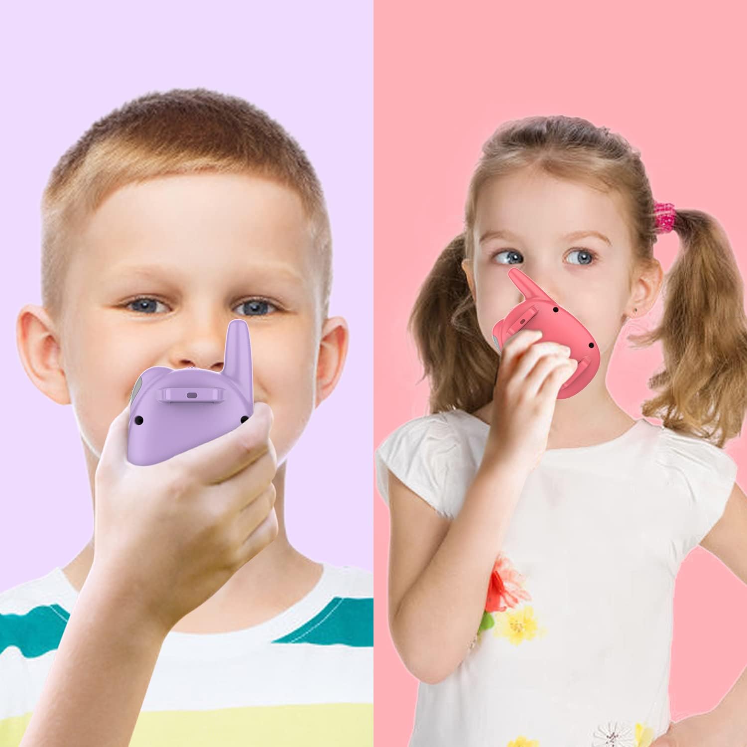 Detalle 2 de Qniglo Rechargeable Kids Walkie Talkies (FM, Long-Range) for Ages 3–14