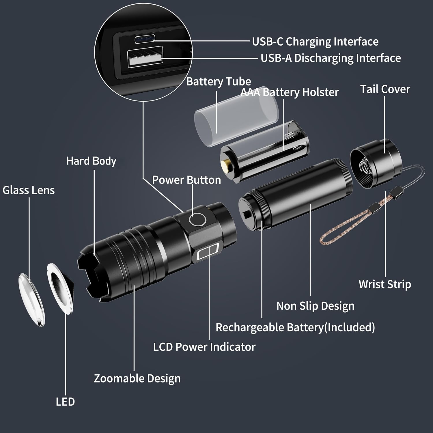 Thumbnail 6 de PHIXTON Rechargeable Flashlight 10000 lumens 🔦