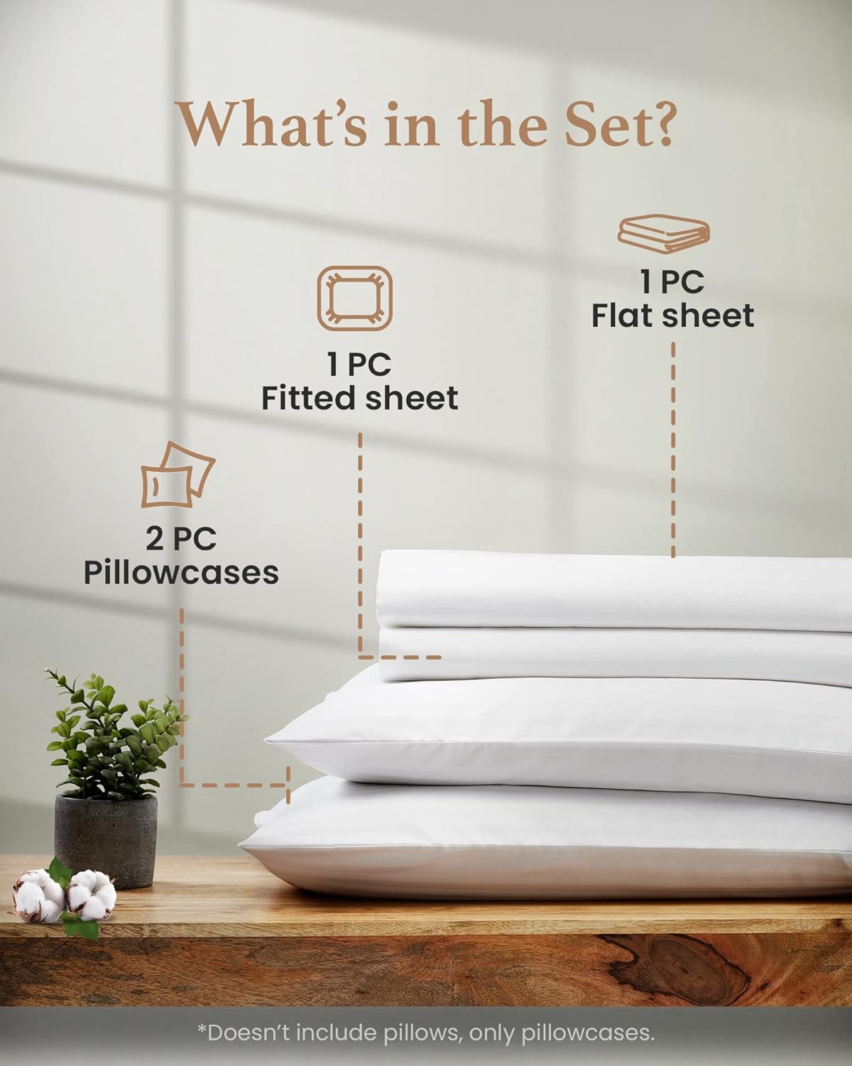 Thumbnail 3 de Good Sleep Bedding Th-GS-WH-05 Queen Sheets, 1000-Thread-Count Egyptian Cotton