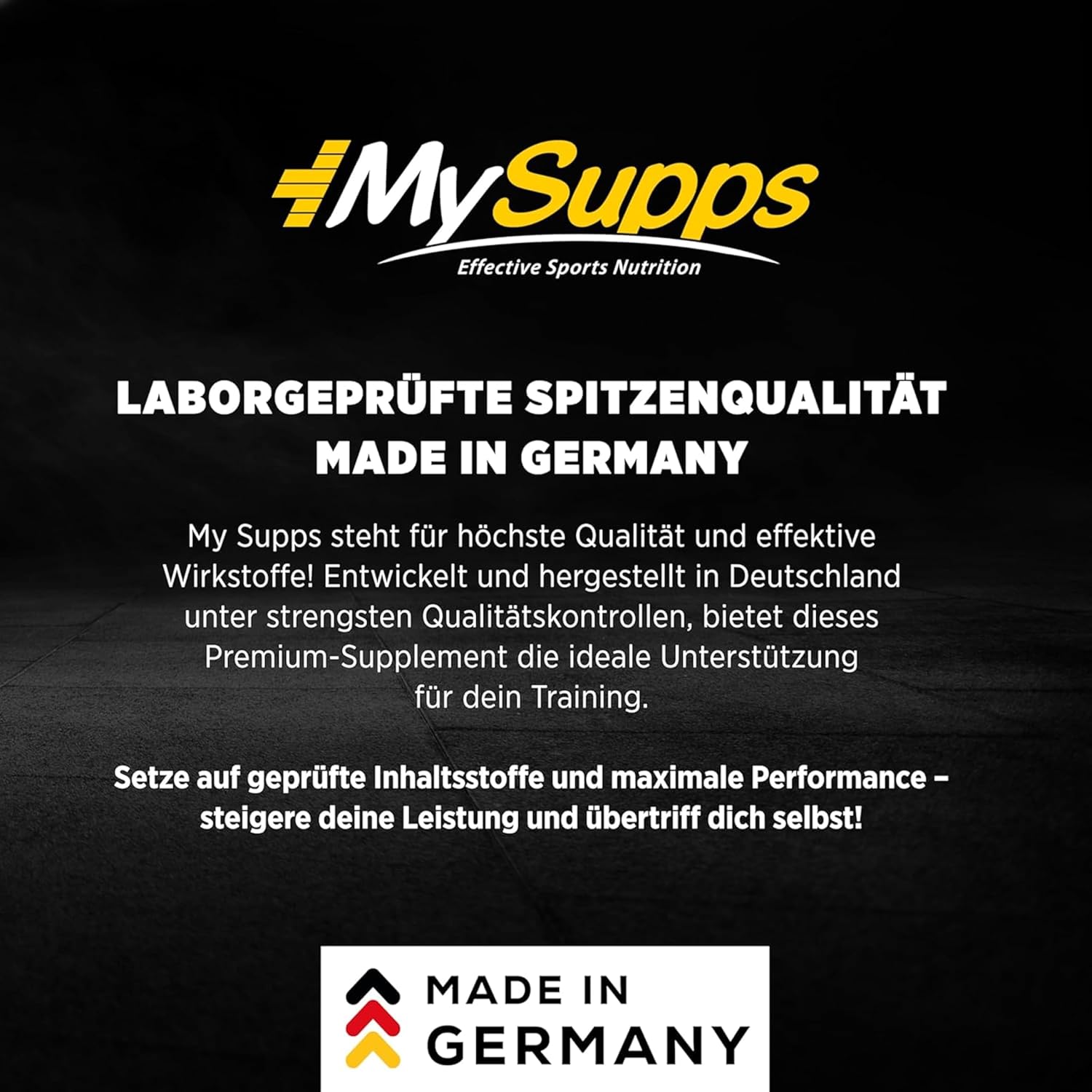 Detalle 2 de My Supps Glucosamin Chondroitin MSM Komplex l 500 g – hochdosiert, neutral löslich, Made in Germany