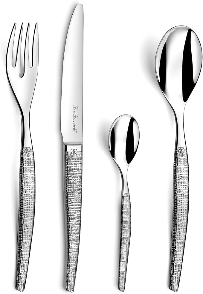 Imagen de Jet Textil Cubertería 24 piezas Acero inoxidable 🍴 en OfertitasTOP