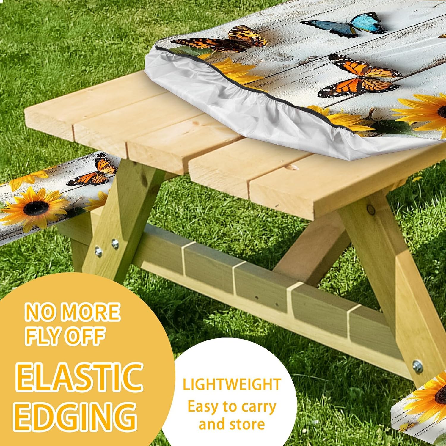 Thumbnail 5 de YEYE JUICE Picnic Table Cover, 72-Inch