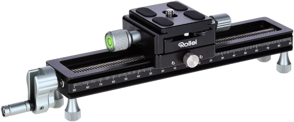 Detalle de Rollei Slitta macro stabile per fotocamere DSLR e sistema, per macro stacking