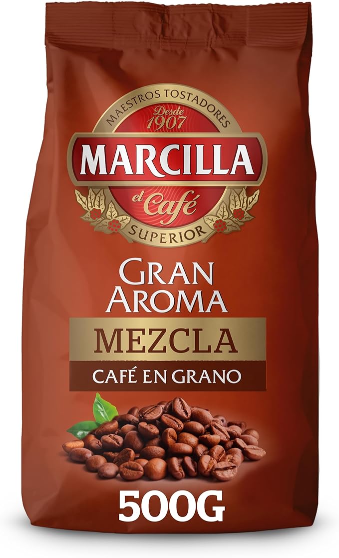 Detalle de Marcilla Gran Aroma Café en Grano 500g