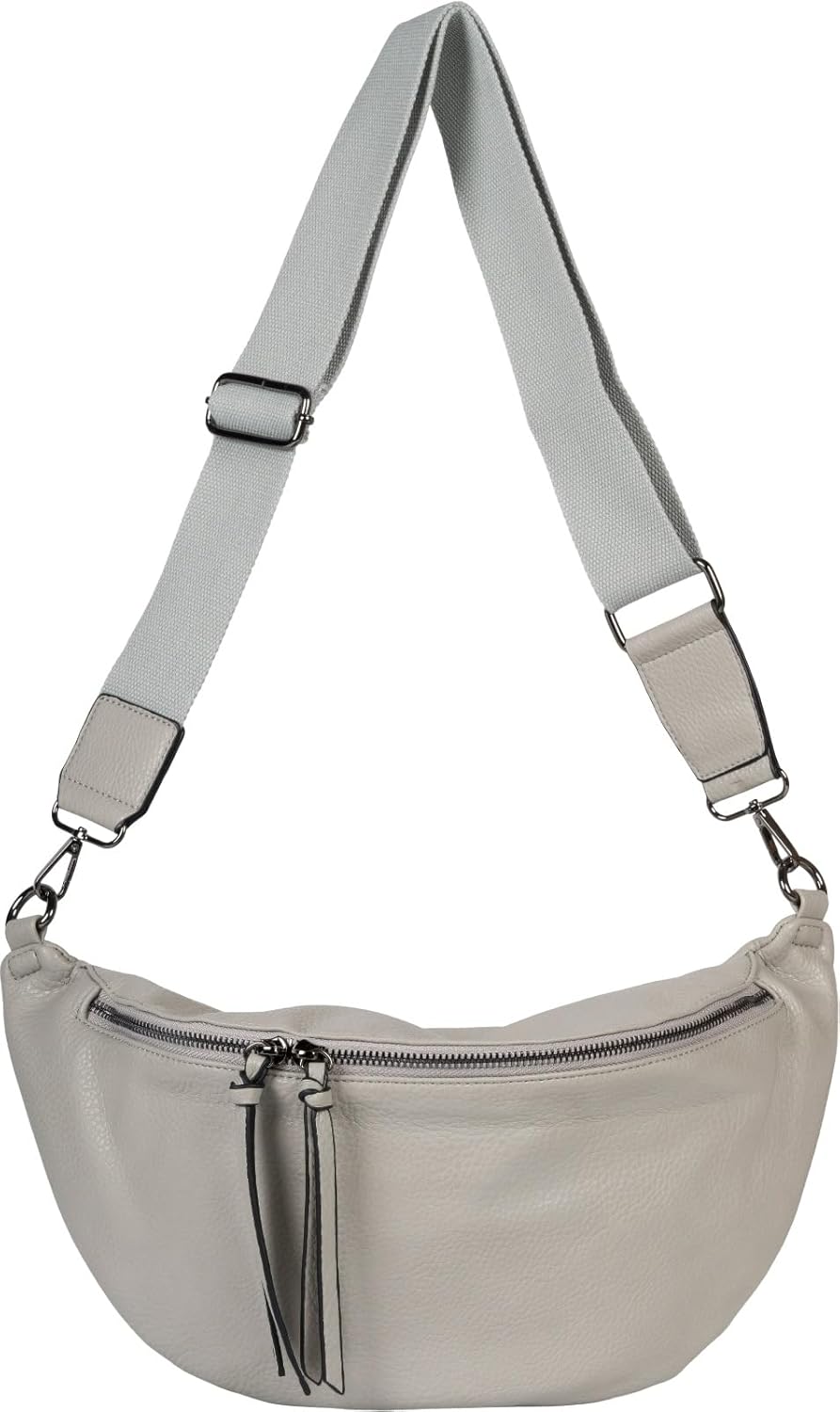 Thumbnail 5 de styleBREAKER Damen Halbmond Schultertasche groß (Crossbody) mit 2-Wege-Reißverschluss