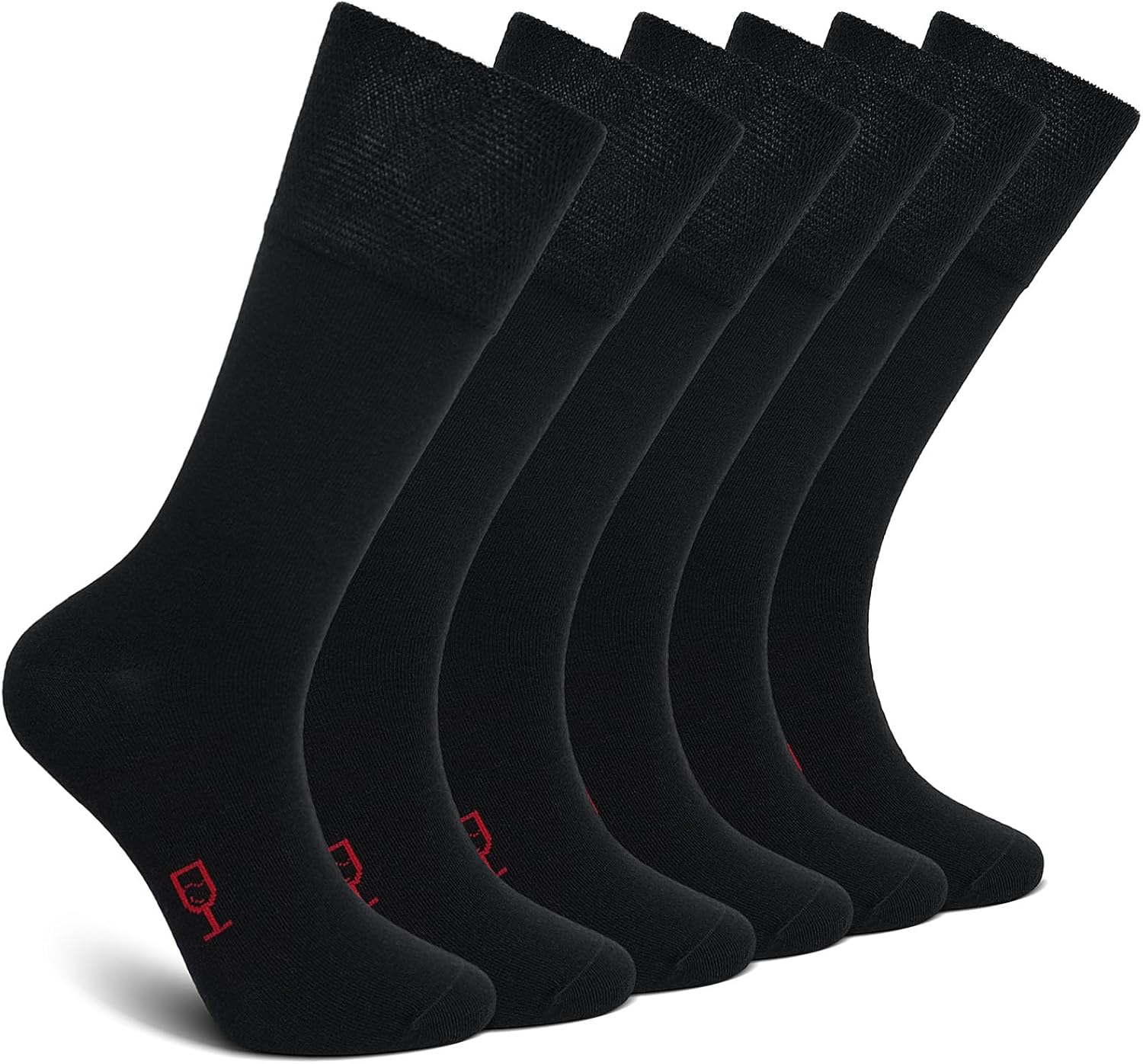 Detalle de ZAKASA calzini uomo in cotone 6 paia: classici business traspiranti senza cuciture