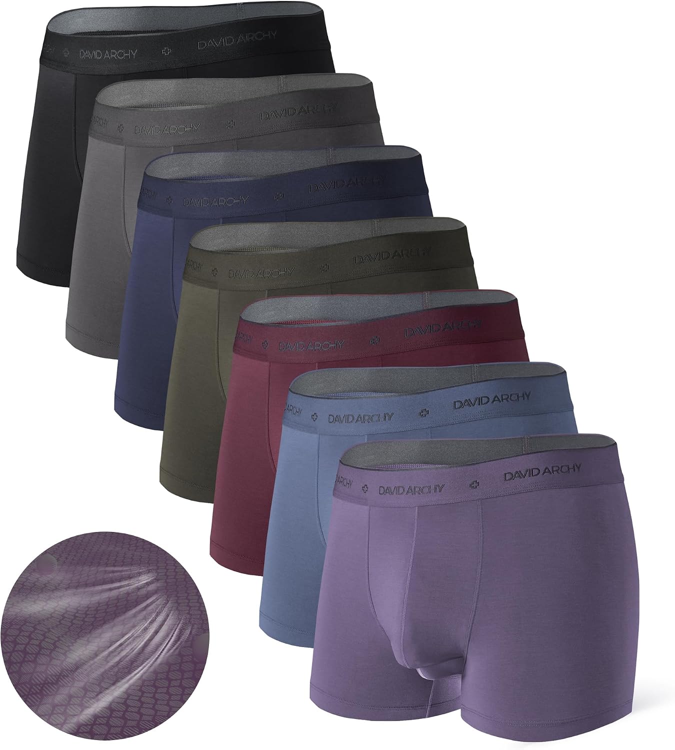 Detalle de DAVID ARCHY Modal Boxer Briefs 3-Pack