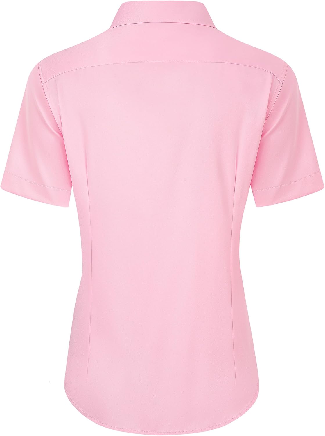 Detalle de J.VER Damen Bluse Kurzarm Casual Businessbluse Regular Fit – Knitterfrei, Bügelleicht