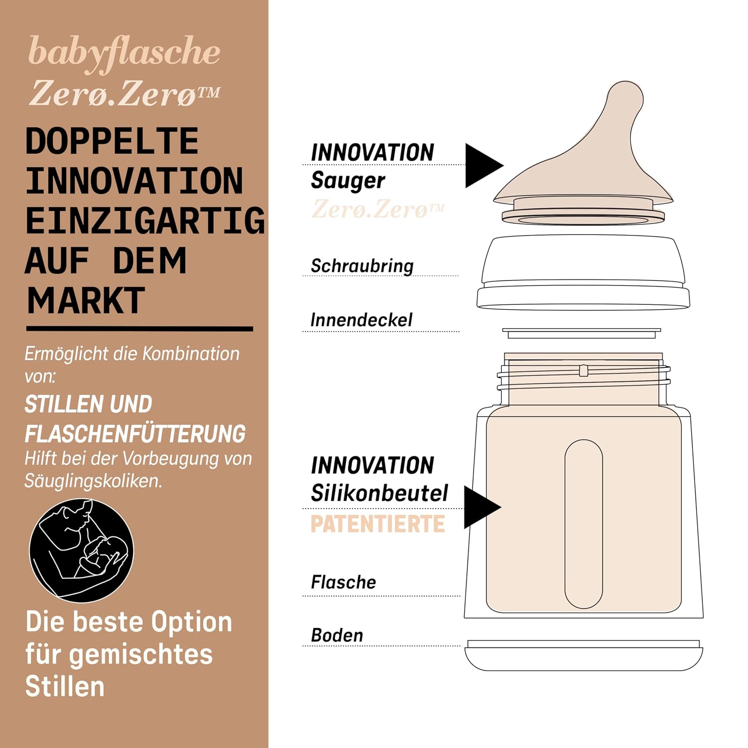 Thumbnail 5 de Suavinex Zero Zero Babyflasche 180 ml