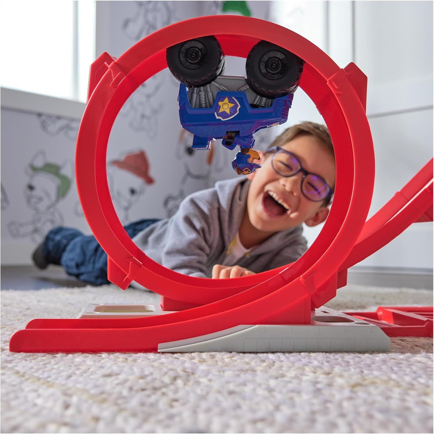 Detalle 2 de Paw Patrol 6069672 Rescue Wheels Super Loop Tower HQ-speelset met licht en geluid