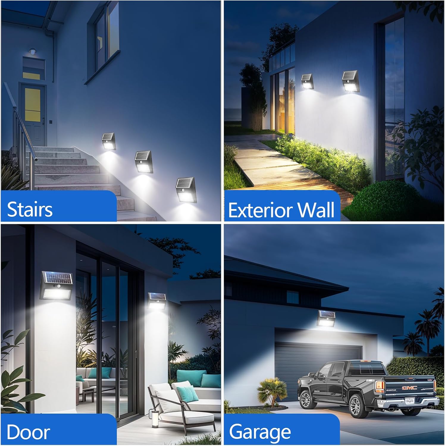 Thumbnail 6 de Giliwosy Luce Solare LED Esterno 130LED/3 Modos con Sensore di Movimento – Set da 2 Pezzi