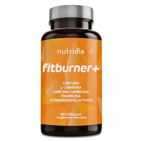 Detalle de FitBurner - Quemagrasa de Nutridix: L-Carnitina + Garcinia Cambogia, 90 cápsulas para 3 meses