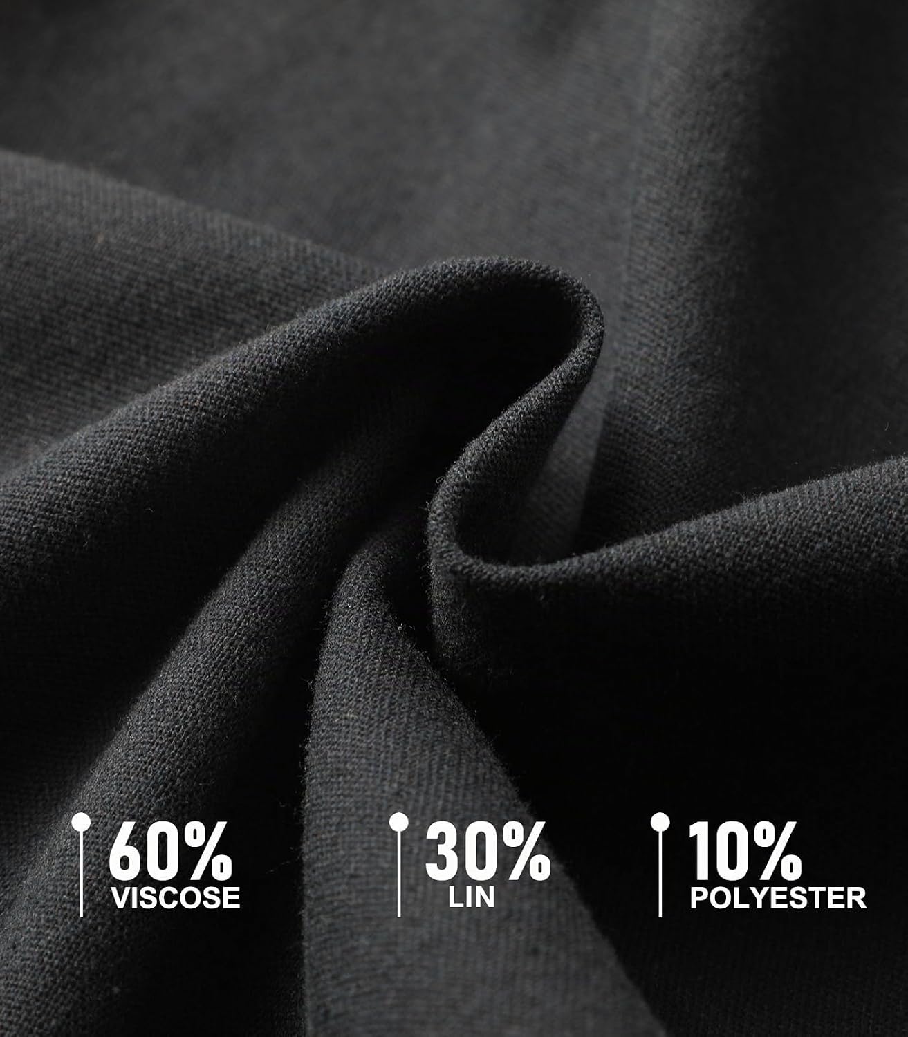 Detalle 2 de Zetieny linnen cargoshorts voor heren met elastische tailleband en zijzakken