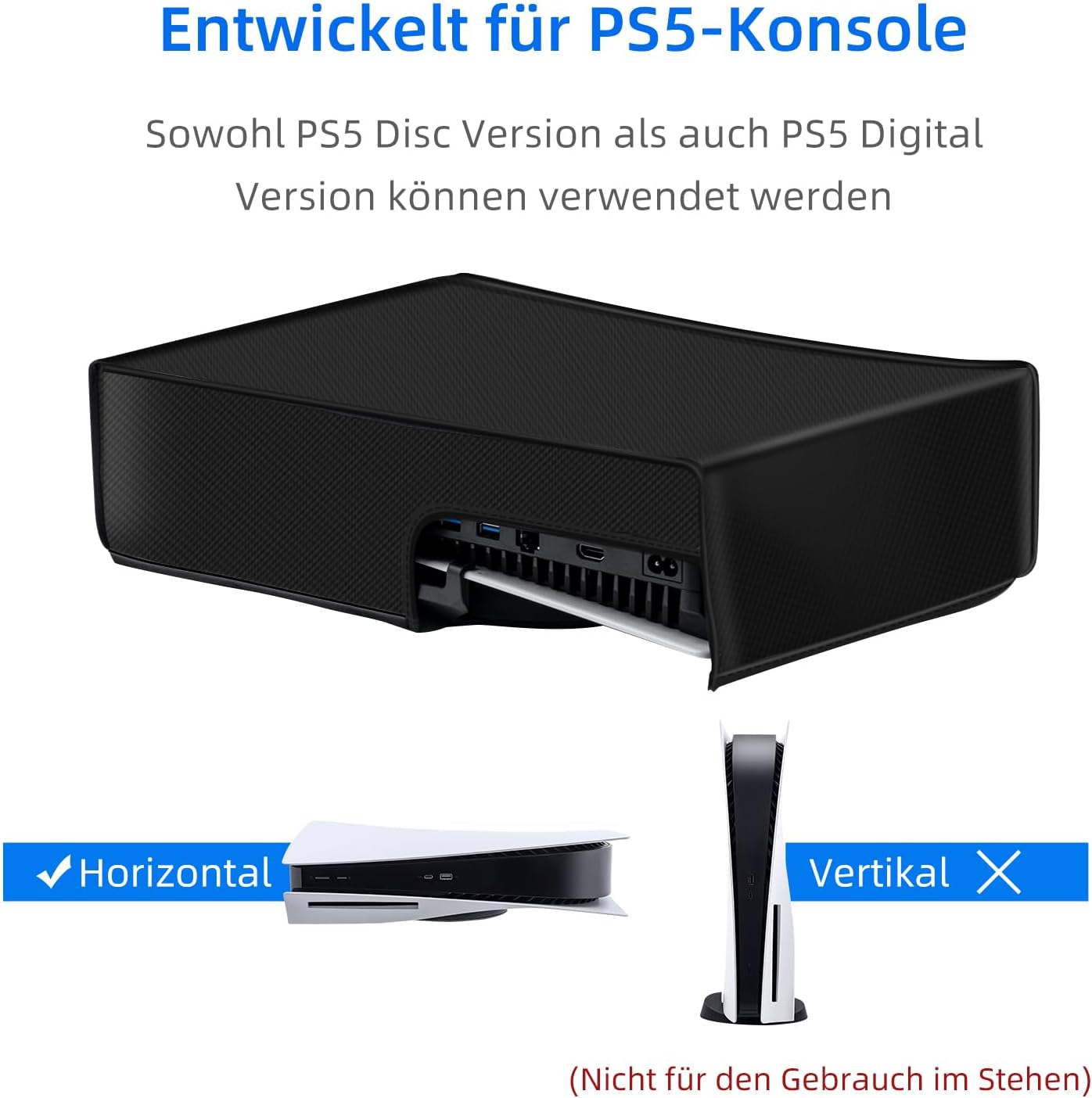 Detalle 2 de Staubschutz-Hülle für PS5 1680D Oxford