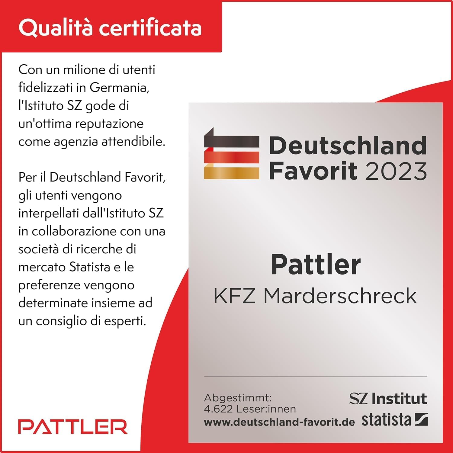 Detalle 2 de PATTLER® Dissuasore per Martore a Batteria – Raggio di 40 m² con Ultrasuoni ed Effetto Anti-Abituamento