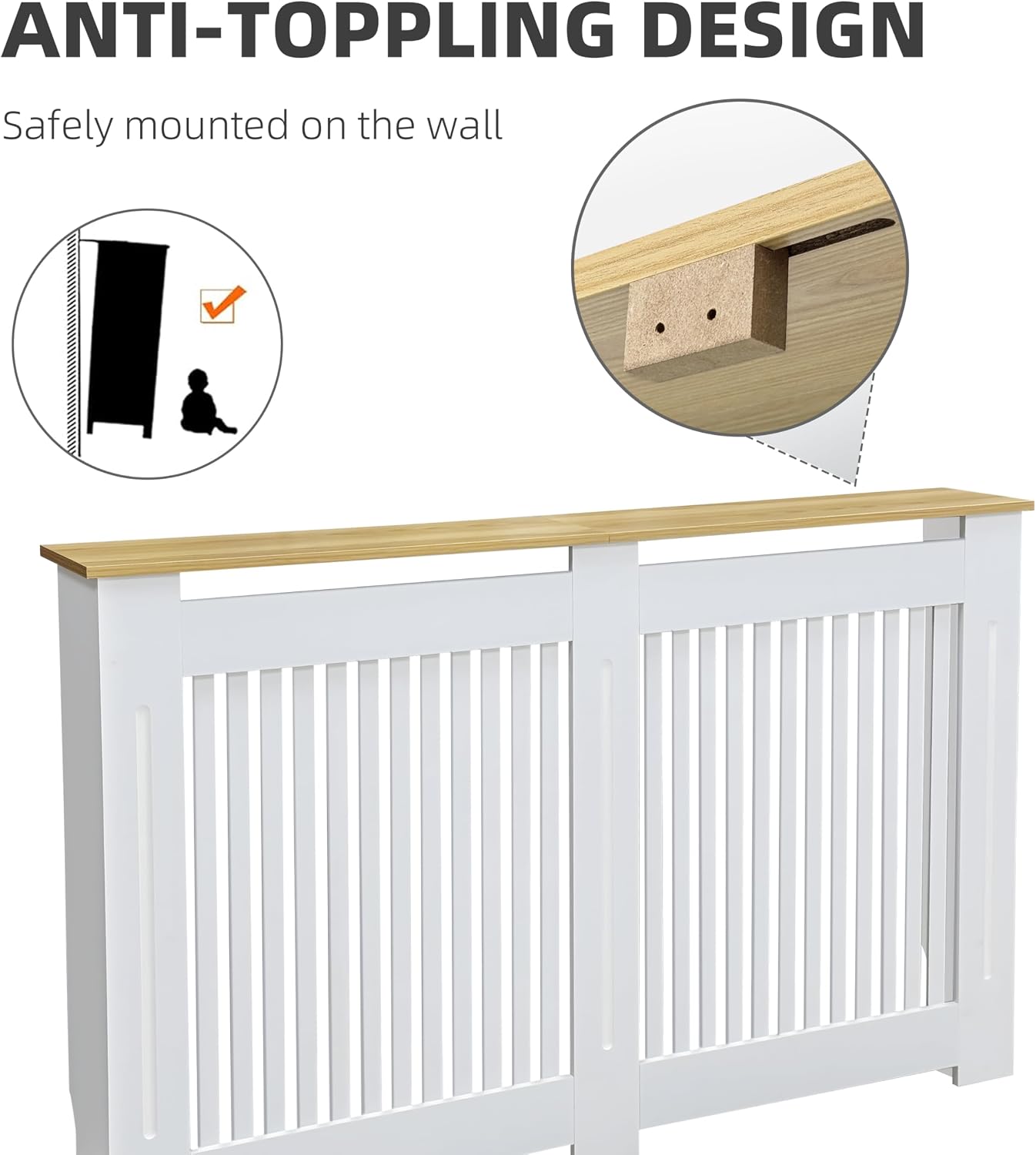 Thumbnail 3 de FATIVO radiator cover cabinet 92.5cm