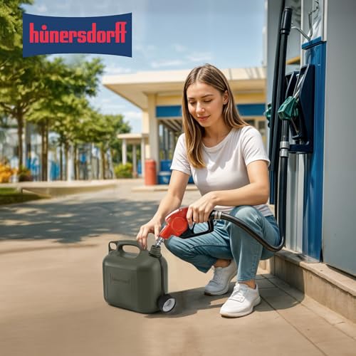 Detalle de Hünersdorff Kraftstoff-Kanister PROFI 5L – UN-zugelassen, made in Germany, oliv