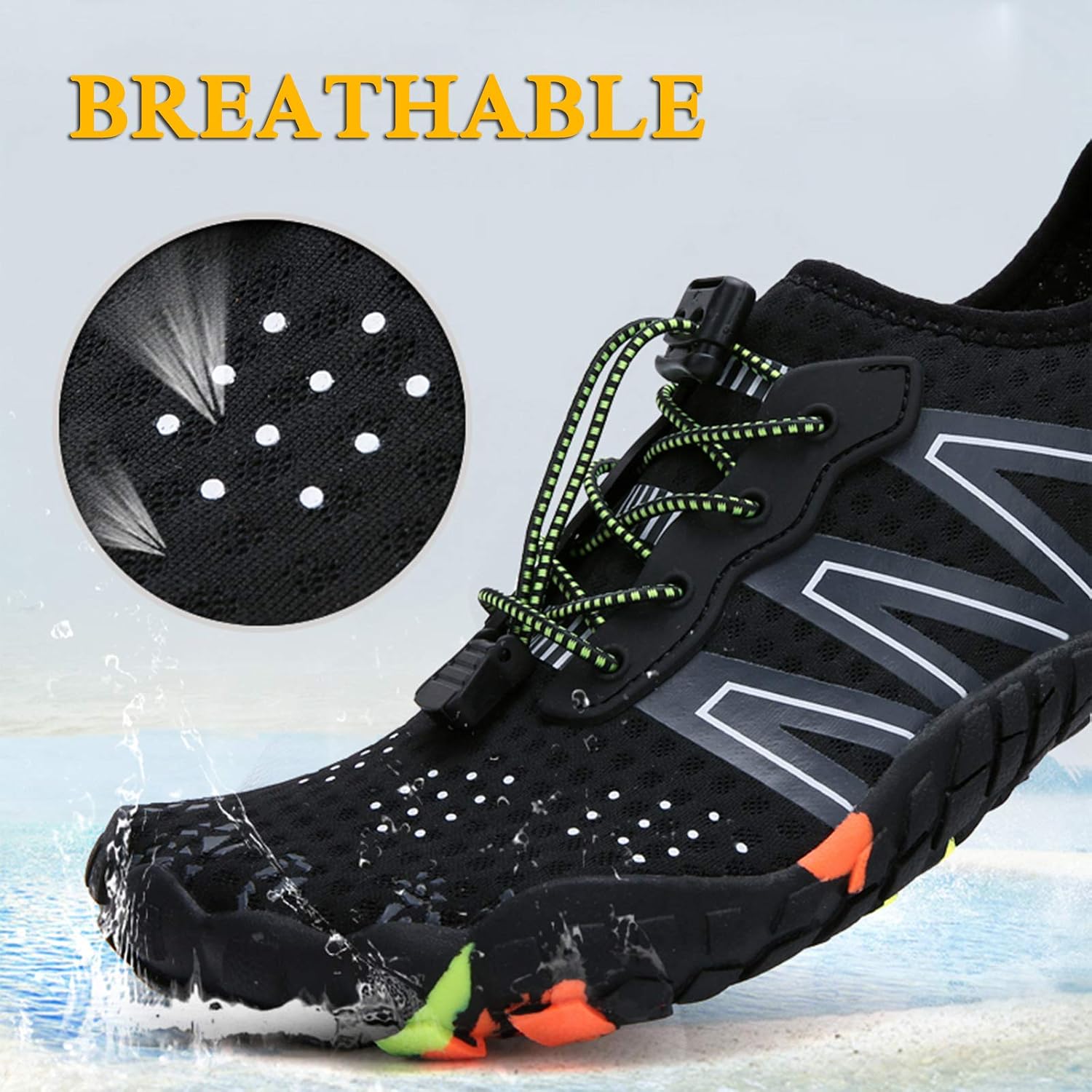 Thumbnail 1 de Water Shoes Men Women Barefoot Shoes Outdoor for Beach Aqua Swim Pool River Water Quick Dry Boating Fishing Diving Surfing with Yoga Aerobics