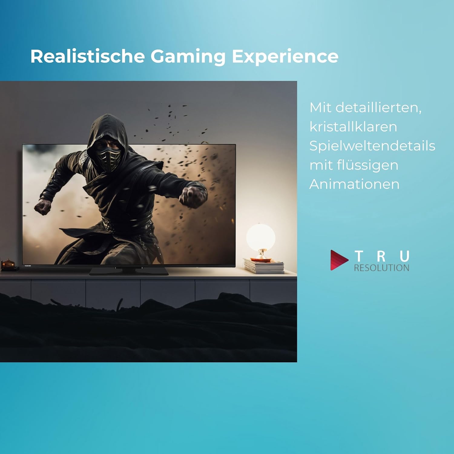 Thumbnail 6 de Toshiba 24WV2F63DAZ 24-Zoll Smart TV (VIDAA) mit Triple-Tuner, HDR10 und HDR-Formaten