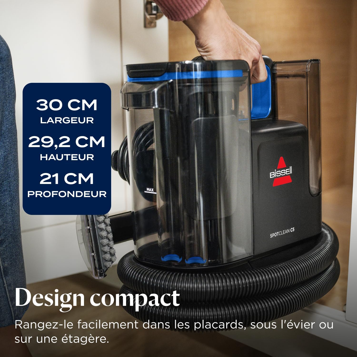 Thumbnail 4 de BISSELL SpotClean C5 – Shampouineuse Canapé 400 W, compact et efficace pour tapis, tissus et voiture