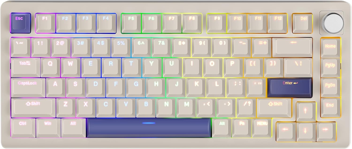 Detalle de DrunkDeer Rapid Trigger Gaming-Tastatur: 82-Tasten TKL mit magnetischen Hall-Sensoren