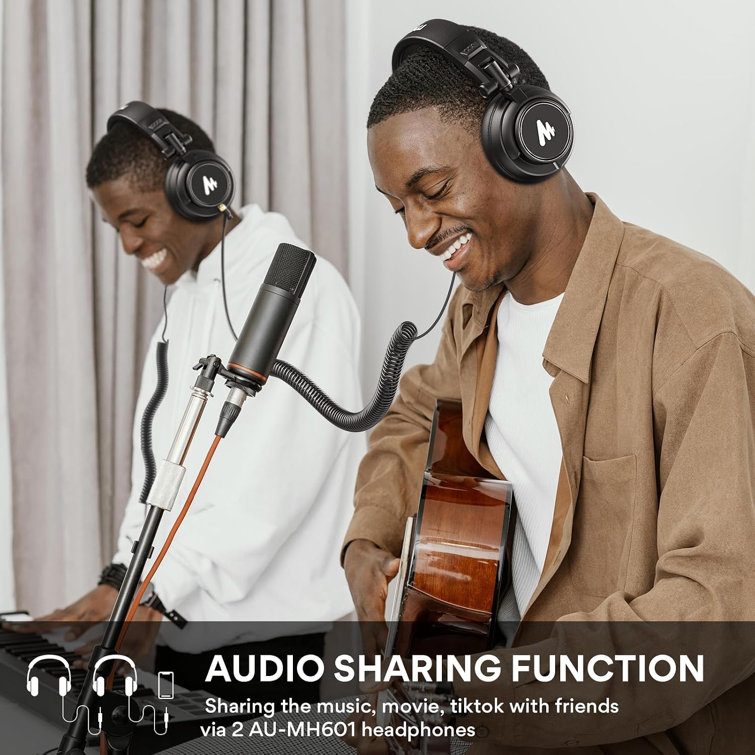 Detalle de MAONO MH601 Wired Studio Headphones with 50mm Drivers and Detachable Cable