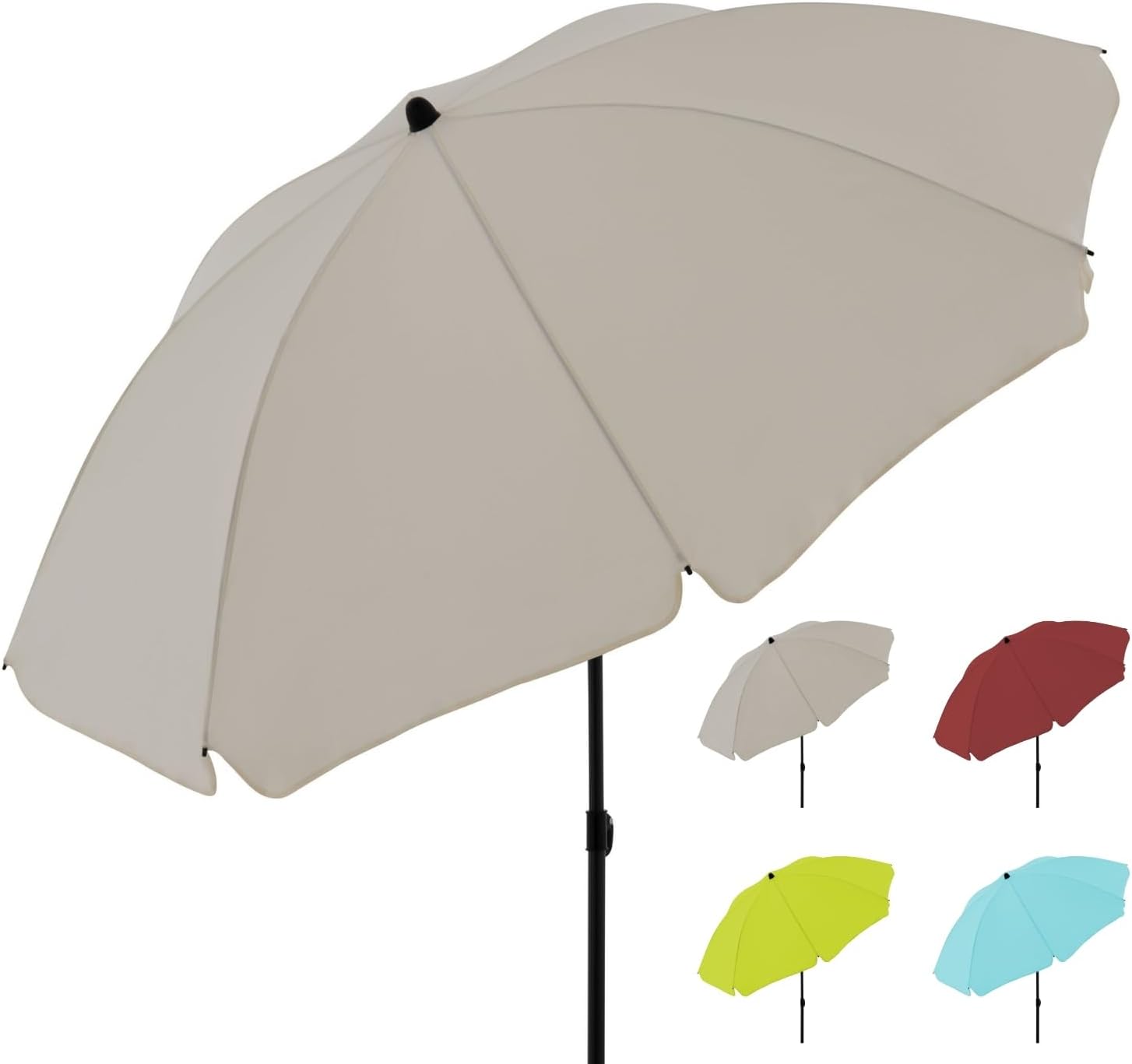 Detalle de Derby ombrellone rotondo 160 cm – versatilità e stile per spiaggia, balcone e terrazza
