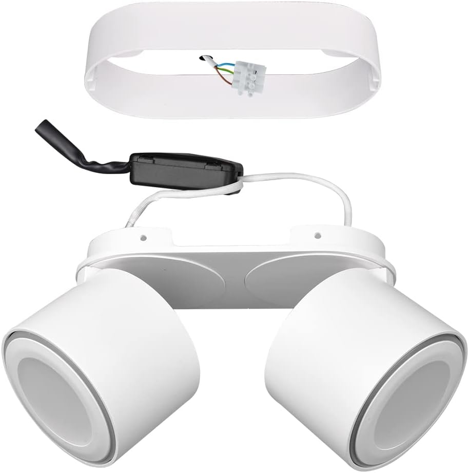 Detalle 2 de Trio Leuchten Taurus 652910231 – lampa sufitowa LED 2-punktowa, metal, biały mat