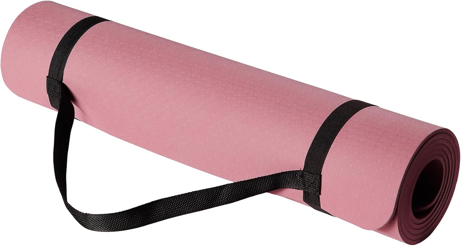 Thumbnail 6 de Amazon Basics 1/4 Inch Thick TPE Exercise Yoga Mat with Carrying Strap