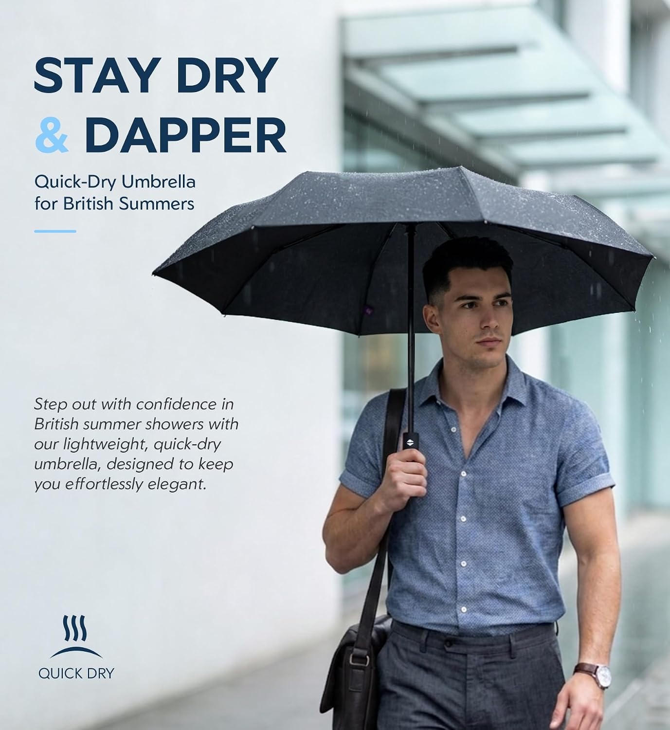 Thumbnail 1 de LILAC Windproof Automatic Umbrella, Strong 7 Ribs Compact Travel Brolly