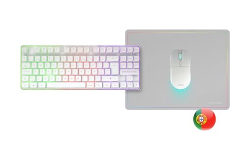 Detalle 2 de Mars Gaming MCPWTKL: Combo Gaming Inalámbrico 3en1 (Teclado TKL FRGB, Ratón 3200 DPI HUANO, Alfombrilla 360x260mm) - DualPro Link 2.4GPRO