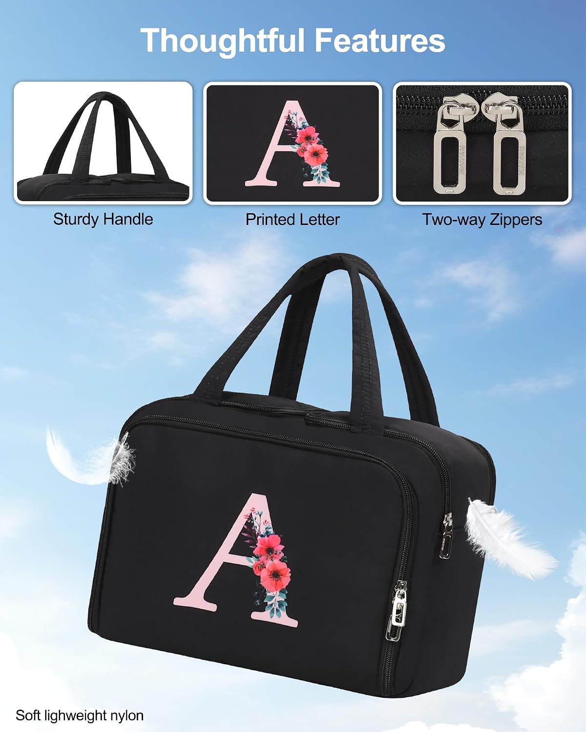 Detalle 1 de Travel Makeup Bag with Taslan Fabric
