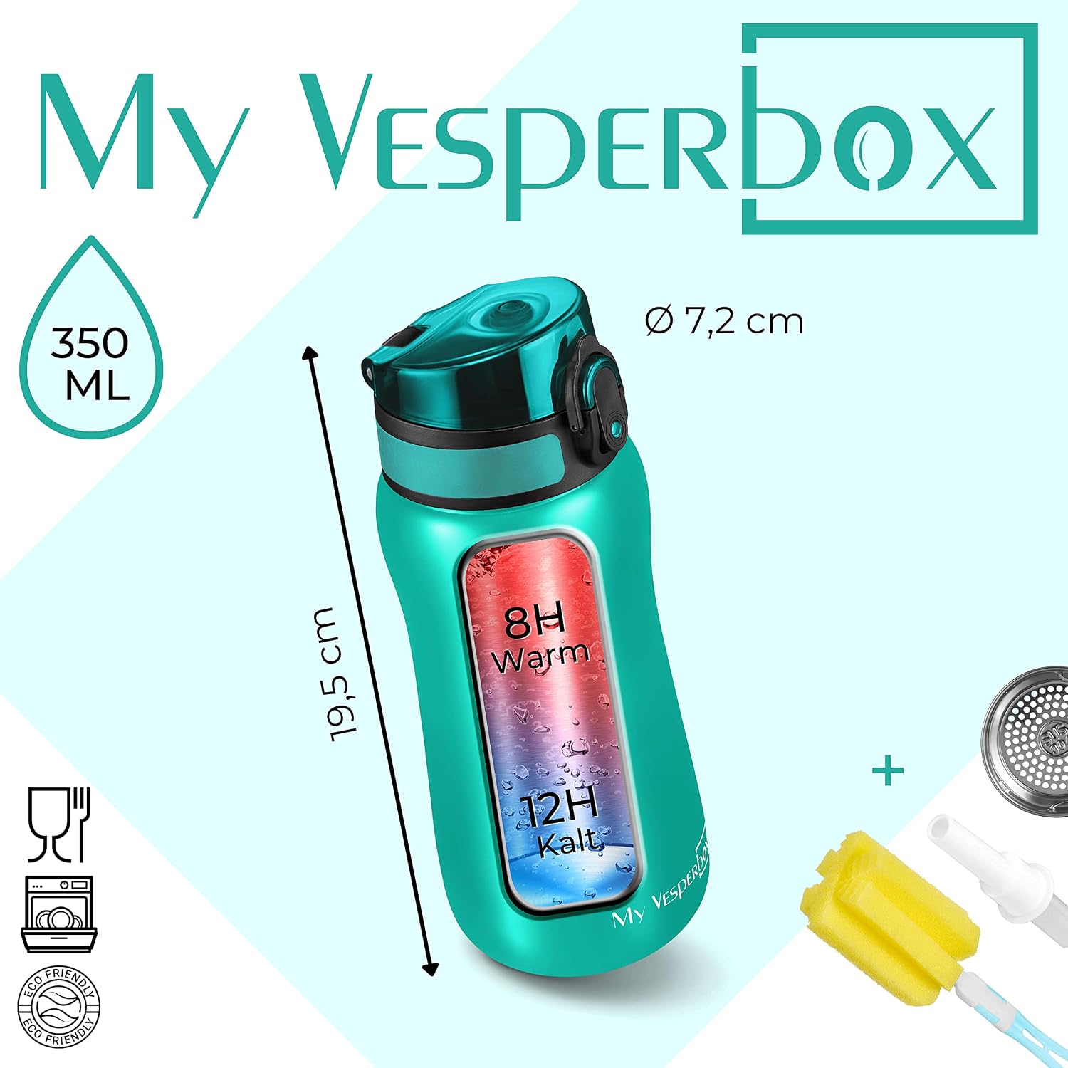 Detalle 2 de MY VESPERBOX Thermosflasche Kinder 12 h