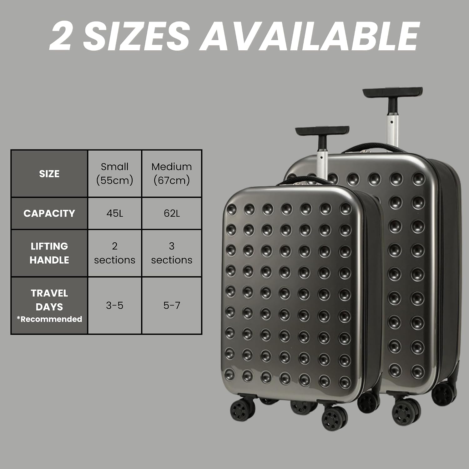 Thumbnail 3 de MAGIC SELECT Maleta de Cabina ABS Plegable 55 cm