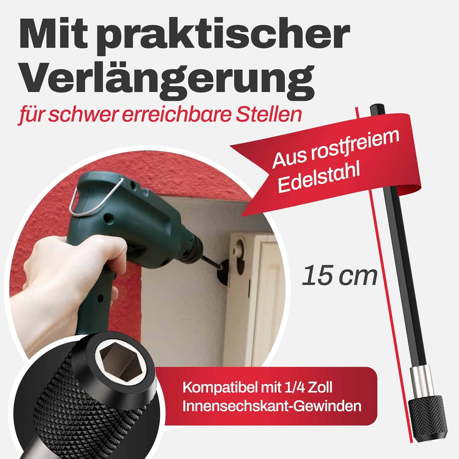 Thumbnail 6 de M&A QUALITY Bürstenaufsatz Akkuschrauber (6er-Set) – Universal-Reinigungsbürsten für Auto, Felgen & mehr