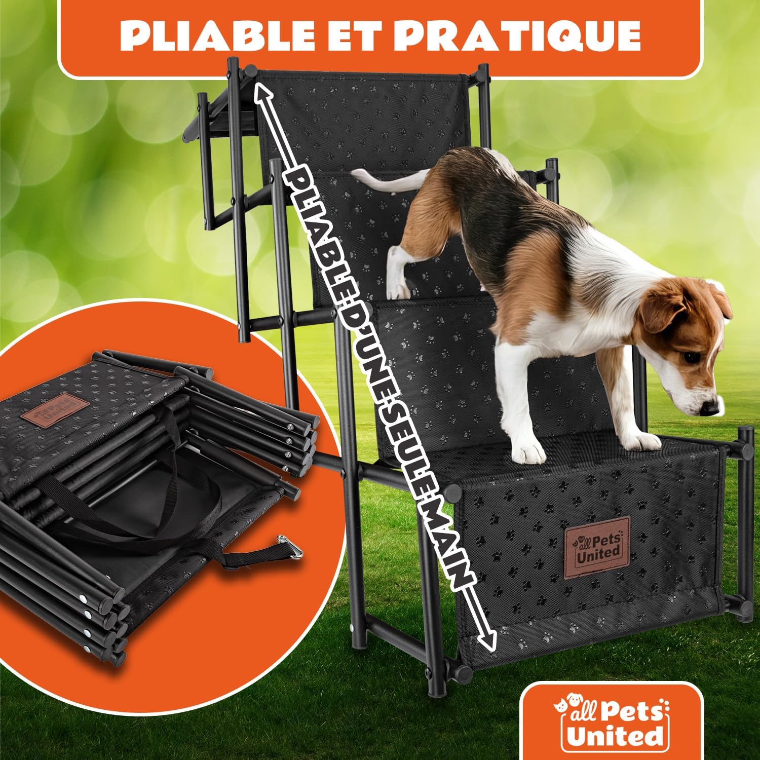 Thumbnail 1 de All Pets United Rampe pliable pour chien et chat – Escalier d’entrée robuste et portable
