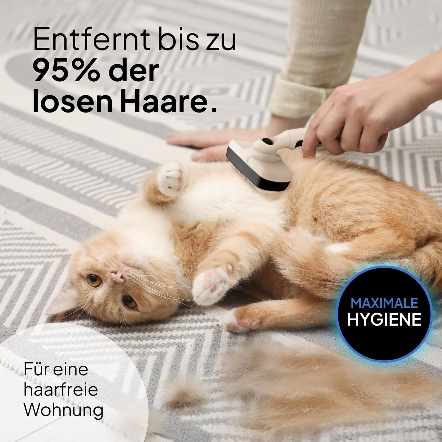 Detalle de Pretty Paw Profi Katzenbürste Set 95% 🐾