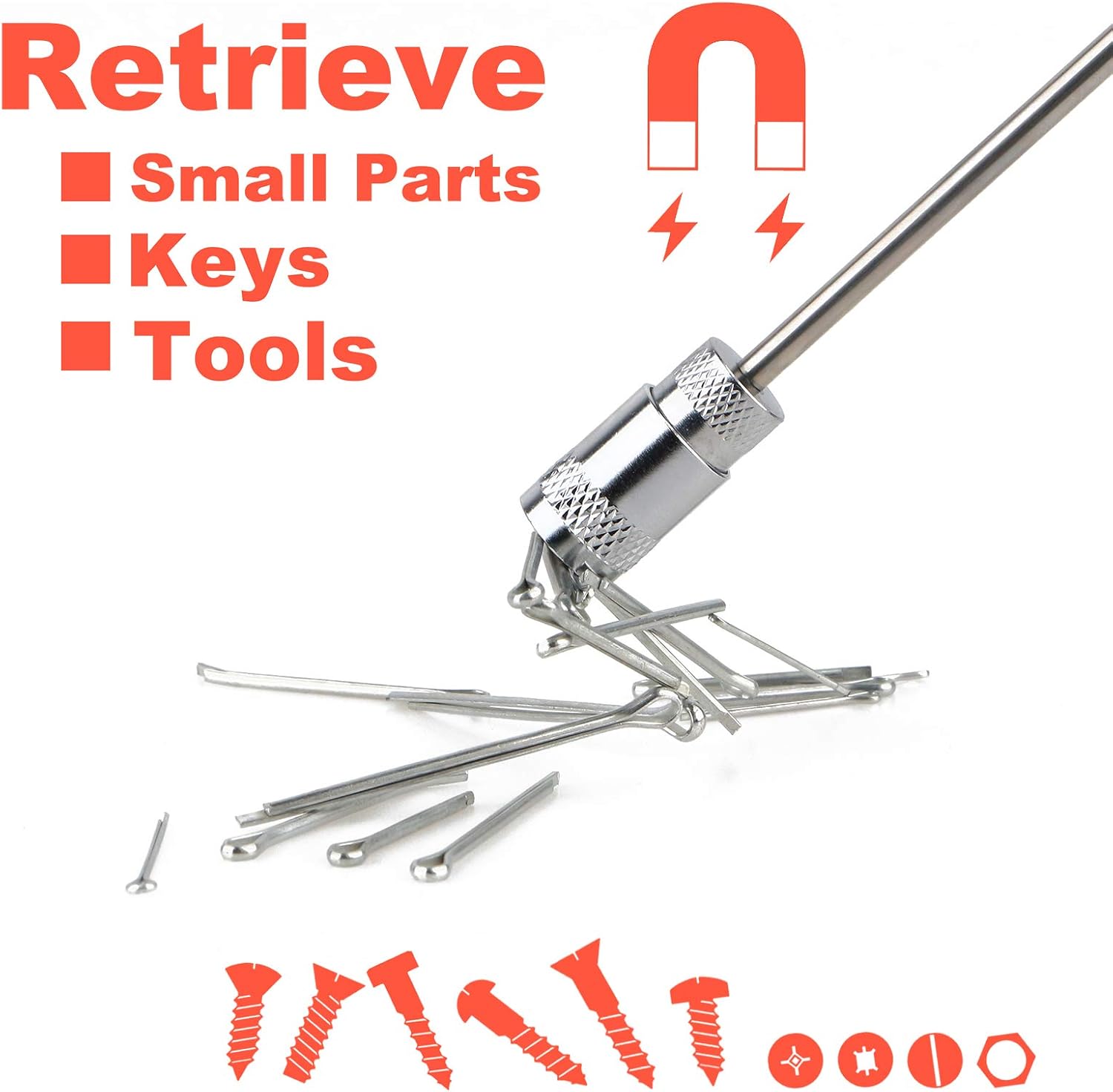 Detalle de Toolwiz Magnetic Telescoping Pickup Tool 8 lb