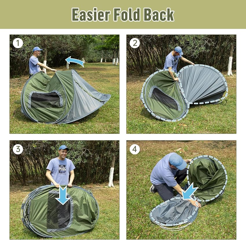 Detalle 2 de Night Cat Pop-up Camping Tent 2-Person ⛺