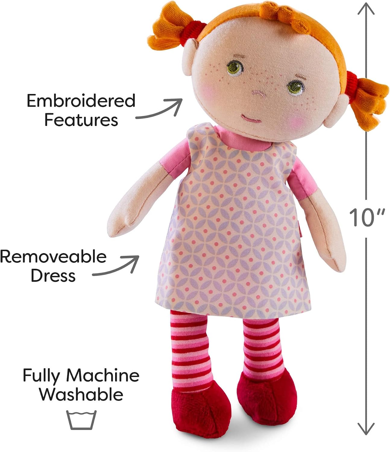 Thumbnail 2 de HABA Roya 303730 knuffelpop van polyester, 25 cm, wasbaar