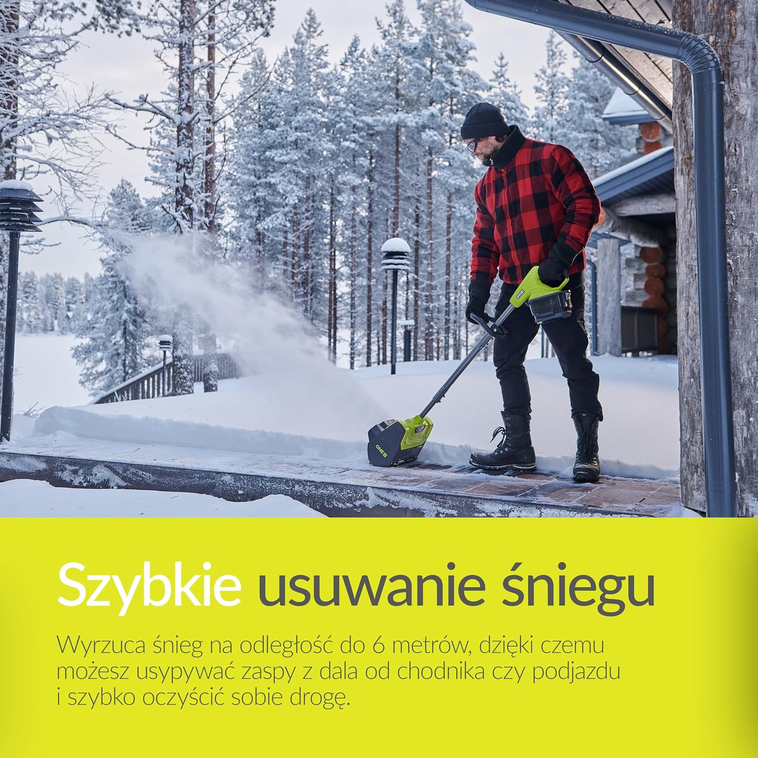 Detalle 2 de Ryobi Ry18St25A-0 – akumulatorowa odśnieżarka 18 V, szerokość robocza 25 cm