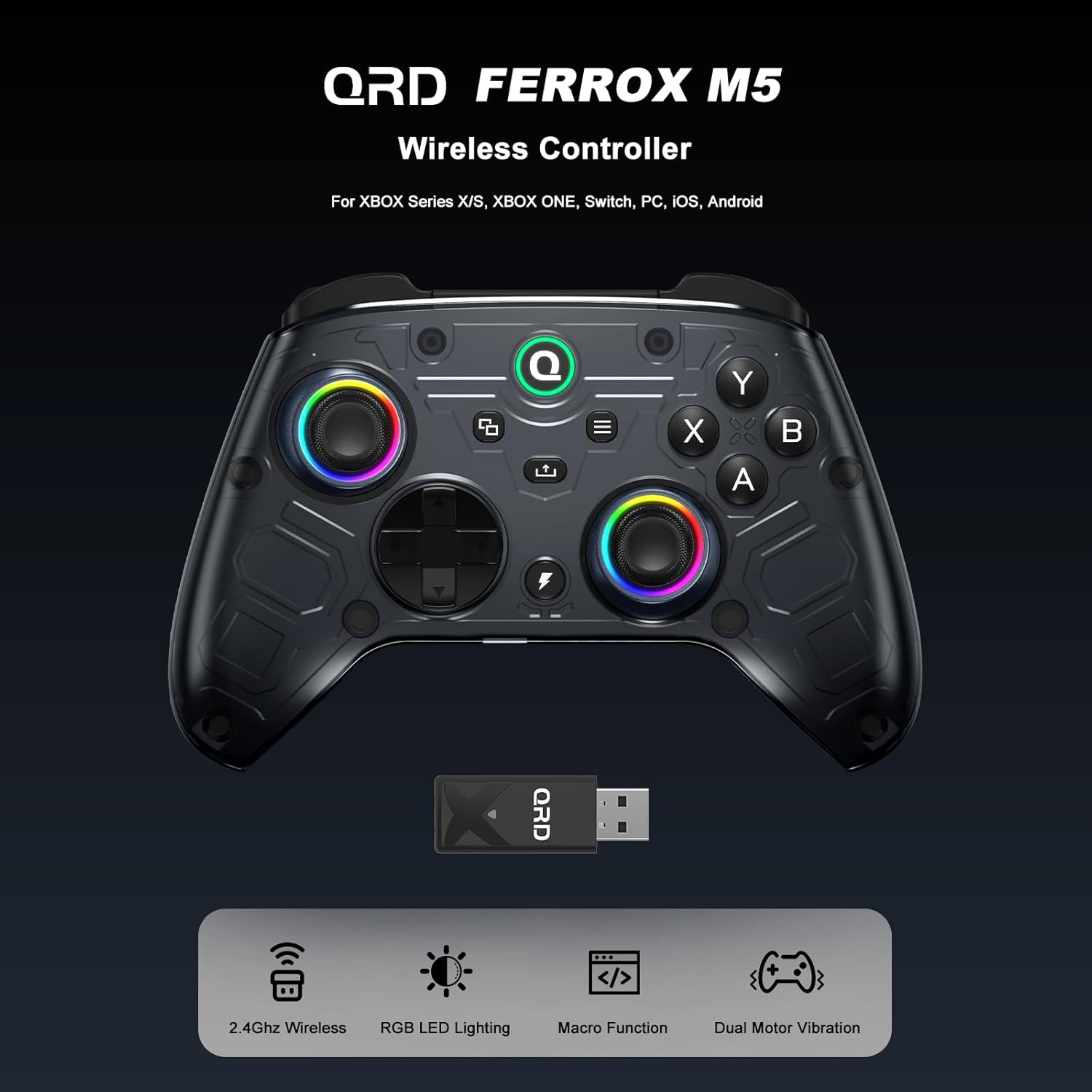 Thumbnail 1 de QRD FERROX M5 mando inalámbrico para Xbox
