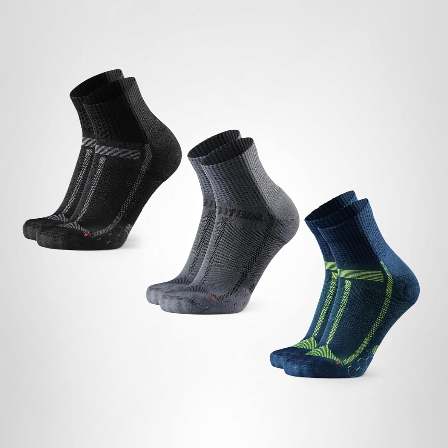 Thumbnail 6 de DANISH ENDURANCE Quarter Laufsocken 3 Paar